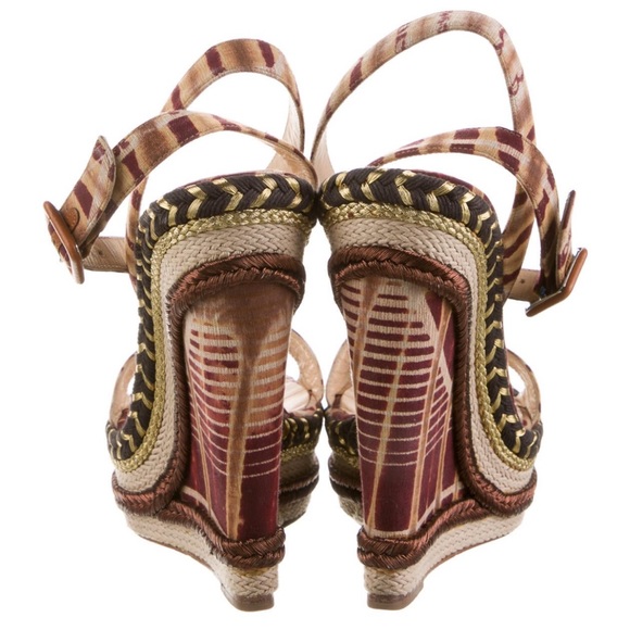 Christian Louboutin printed espadrilles heels - Picture 12 of 13